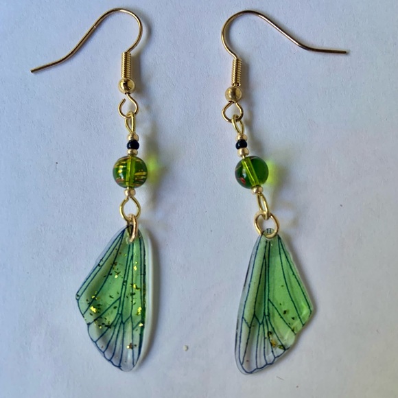 Artisan Jewelry - Butterfly or Fairy Wing Earrings